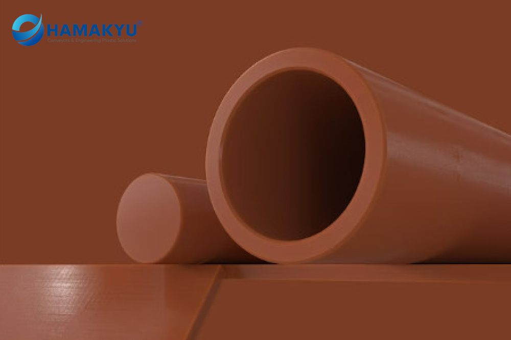 [132014208] Ertalon® 4.6 PA4.6 Red Plate, Size: 10x610x1000mm, Origin: MCAM/The Netherlands (Sheet, Standard Size, 10x610x1000mm)